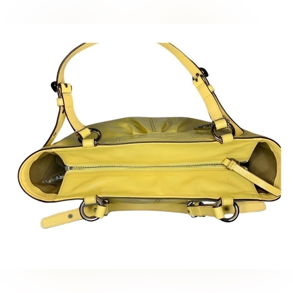 COACH Patent Yellow Gallery Tote - Picture 2 of 12